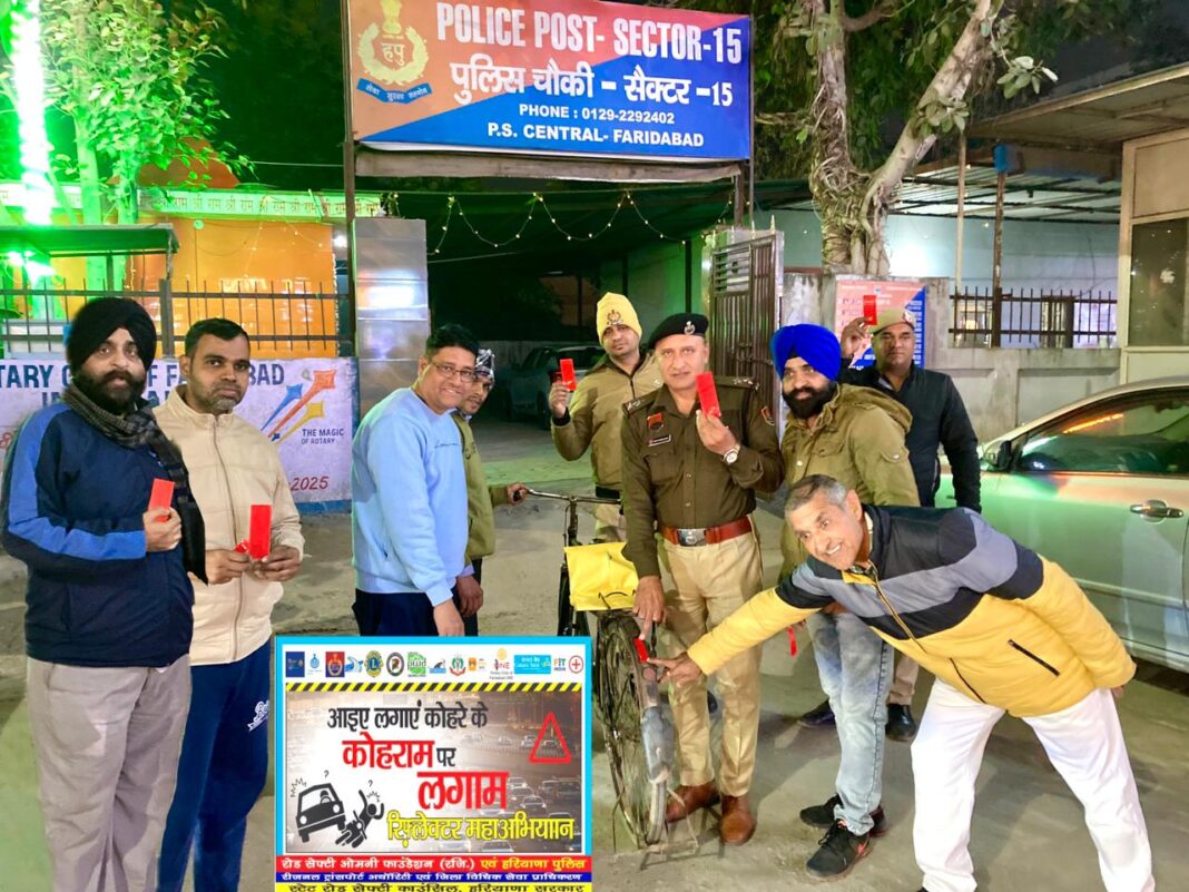 नशें में वाहन बिलकुल भी ना चलाए :- चौकी इंचार्ज ओमप्रकाश देशवाल