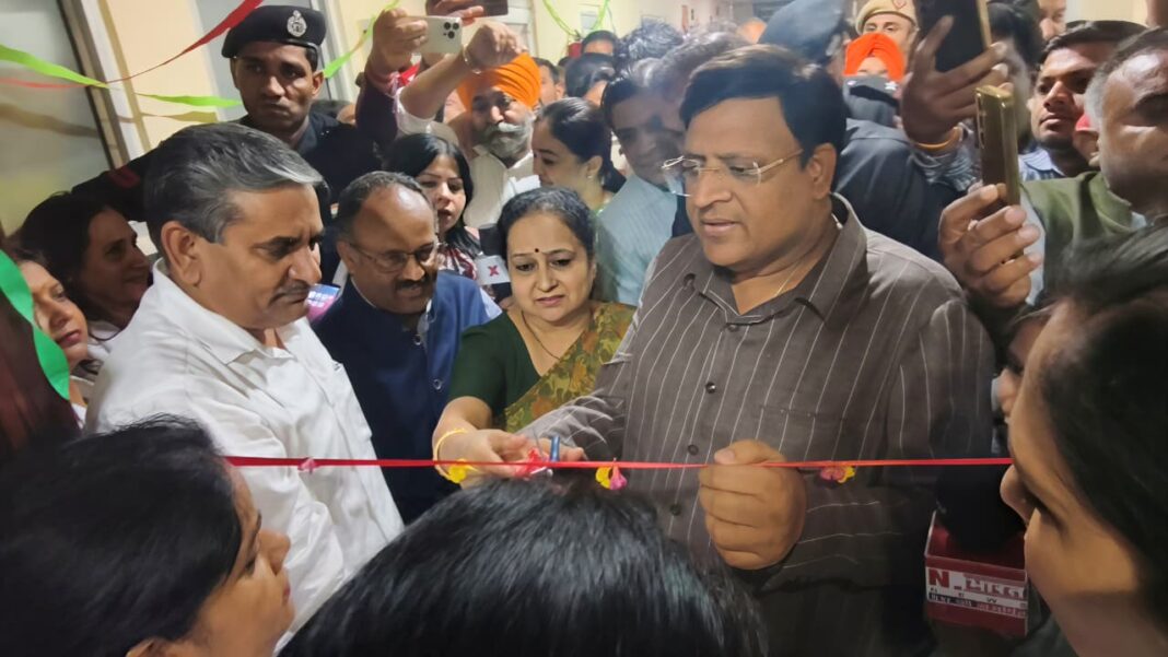 कैबिनेट मंत्री विपुल गोयल ने किया जिला अस्पताल में हार्ट सेंटर का उद्घाटन, कम शुल्क में होगा दिल का इलाज : विपुल गोयल