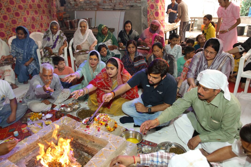श्री महावीर मंदिर सेवा समिति ट्रस्ट महावीर नगर में धूमधाम से मनाई गई रामनवमी